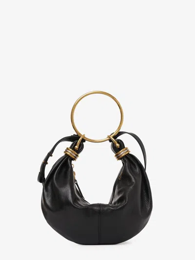 Chloé Chloè Hobo Bag Grained Leather Bag In Black