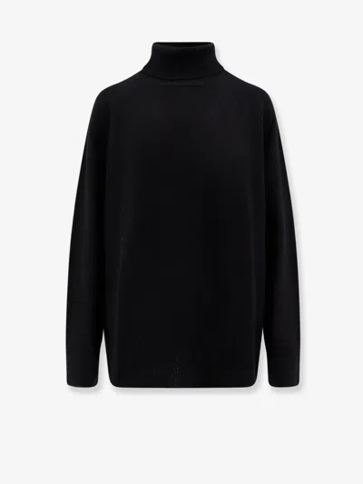 The Row Stepny Wool And Cashmere Turtleneck Sweater In Black
