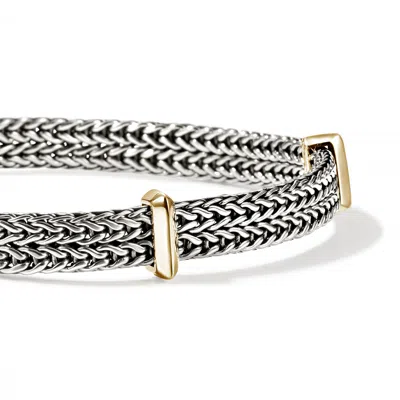 John Hardy Icon Link Bracelet, Sterling Silver, Gold, 6mm