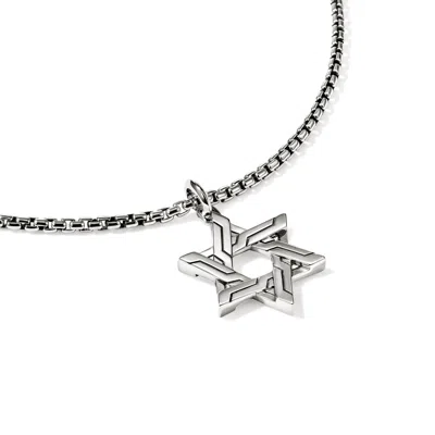 John Hardy Icon 50 Star Of David Pendant Necklace, Sterling Silver