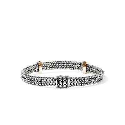 John Hardy Icon Link Bracelet, Sterling Silver, Gold, 6mm