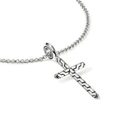 John Hardy Jh Essential Cross Necklace, Sterling Silver