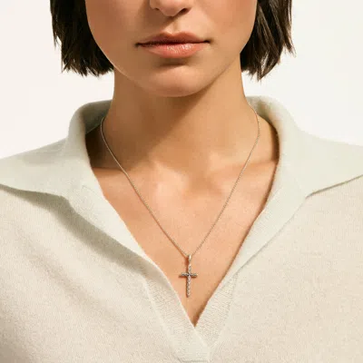John Hardy Jh Essential Cross Necklace, Sterling Silver