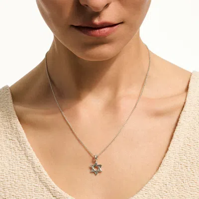 John Hardy Jh Essential Star Of David Necklace, Sterling Silver