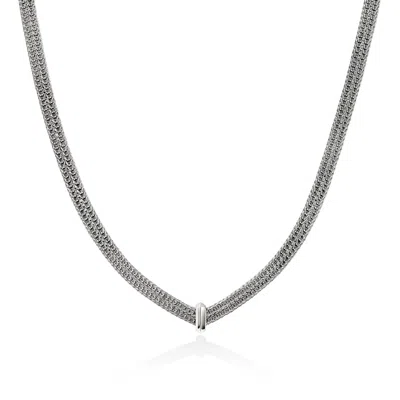John Hardy Icon Link Necklace, Sterling Silver, Diamonds, 6mm
