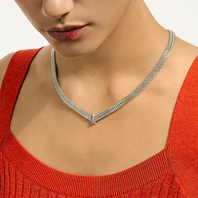 John Hardy Icon Link Necklace, Sterling Silver, Diamonds, 6mm