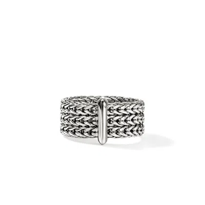 John Hardy Icon Link Bar Ring, Sterling Silver, 9mm