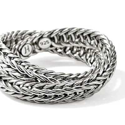 John Hardy Icon Chevron Crossover Ring, Sterling Silver, 4.5mm
