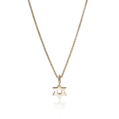 John Hardy Jh Essential Star Of David Necklace, Gold, Diamonds