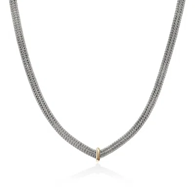 John Hardy Icon Link Necklace, Sterling Silver, Gold, 6mm