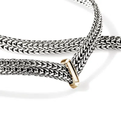 John Hardy Icon Link Necklace, Sterling Silver, Gold, 6mm