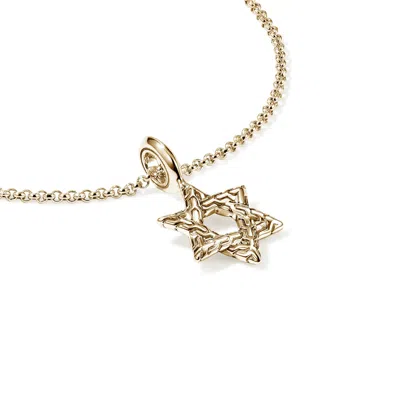 John Hardy Jh Essential Star Of David Necklace, Gold
