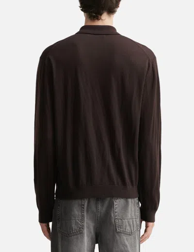 Our Legacy Evening Polo In Brown