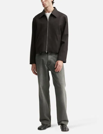 Our Legacy Virgin Wool Layering Jacket In Black