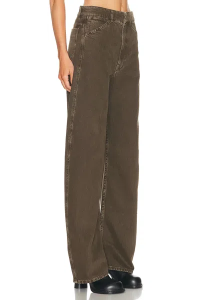 Lemaire Twisted Belted Pants Espresso In Brown
