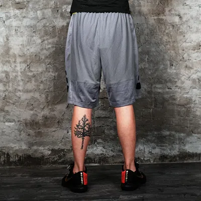 Nike Elite Stripe Dri-fit Basketball Shorts 'cool Grey' In Gray