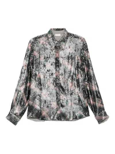 Dries Van Noten Chowy Emb Shirt In Multi
