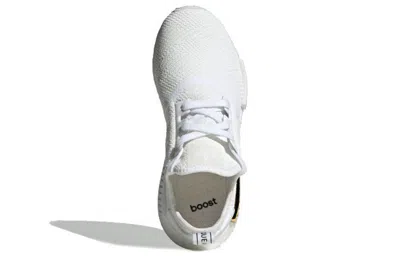 Adidas Originals Nmd_r1 "white/copper Metallic" Sneakers In White