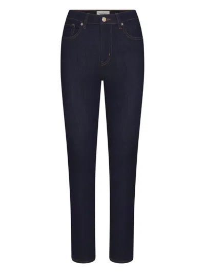 Frame Five-pocket Design Jeans In Black