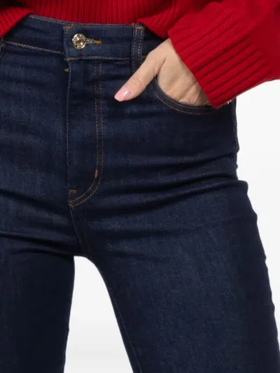 Frame Five-pocket Design Jeans In Black