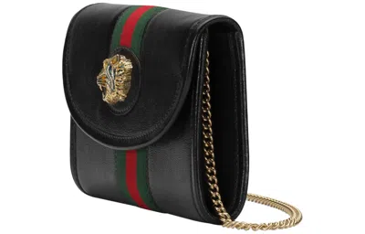 Gucci (wmns)  Rajah Seriesclutch Chain Single Shoulder Bag Mini Black