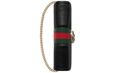 Gucci (wmns)  Rajah Seriesclutch Chain Single Shoulder Bag Mini Black