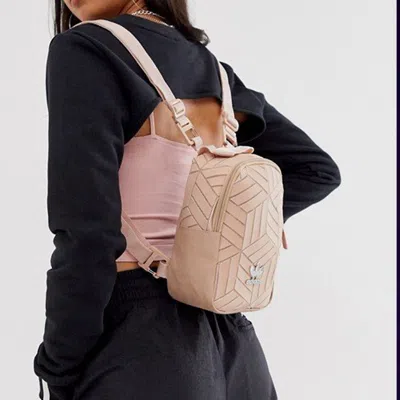 Adidas Originals (wmns) Adidas 3d Mini Backpack 'pink' In Gray
