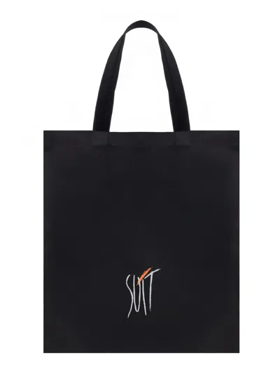 Suit Tote Bag In Black