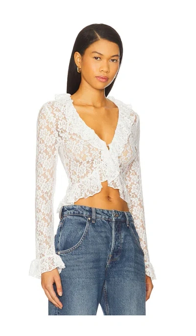 Lioness Long Nights Long Sleeve Shirt Porcelain In White