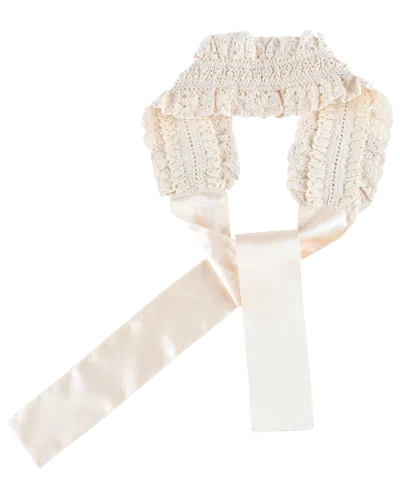 My Mum Made It Lace Layer Headband In White