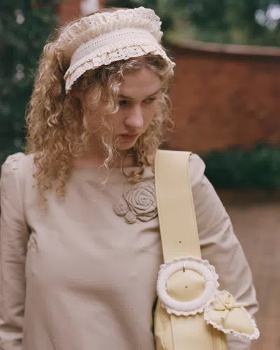 My Mum Made It Lace Layer Headband In White