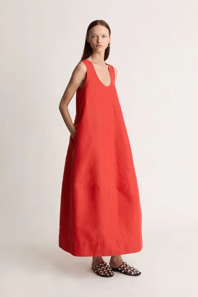 Lee Mathews Carmen Dress In Red