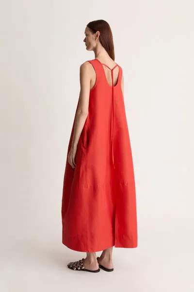 Lee Mathews Carmen Dress In Red
