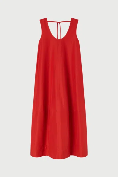 Lee Mathews Carmen Dress In Red