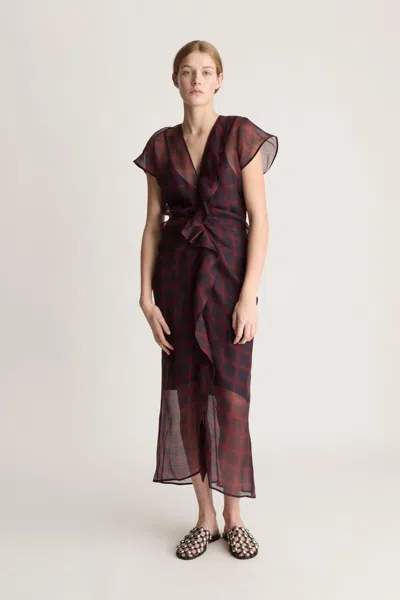 Lee Mathews Carmody Dress In Brown
