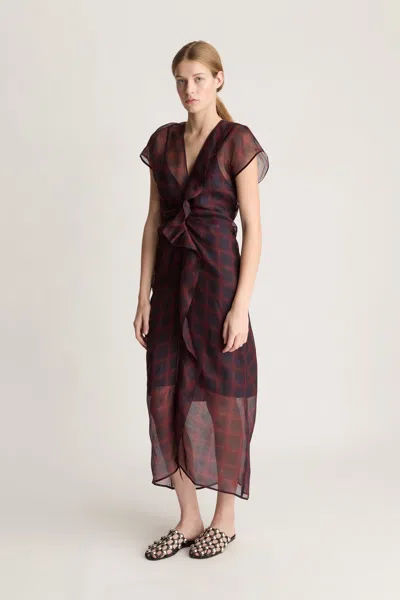 Lee Mathews Carmody Dress In Brown