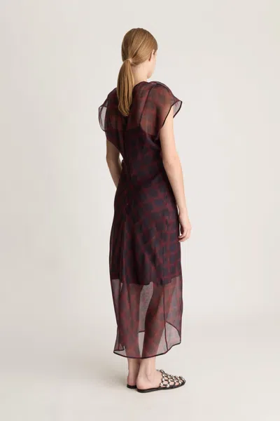 Lee Mathews Carmody Dress In Brown