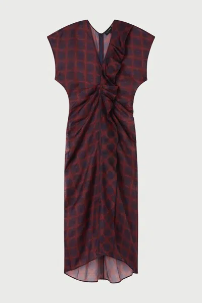 Lee Mathews Carmody Dress In Brown