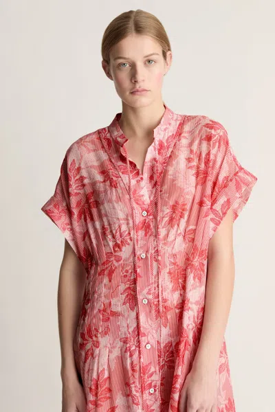 Lee Mathews Meredith Floral-pattern Maxi Dress In Red