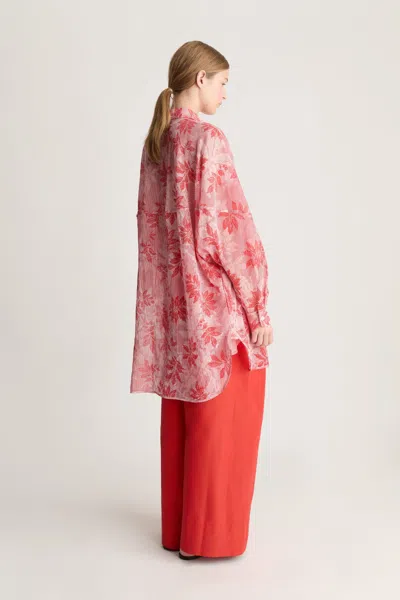 Lee Mathews Meredith Tunic In Red
