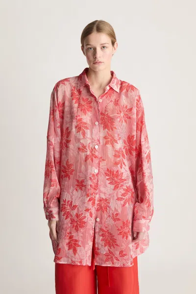Lee Mathews Meredith Tunic In Red