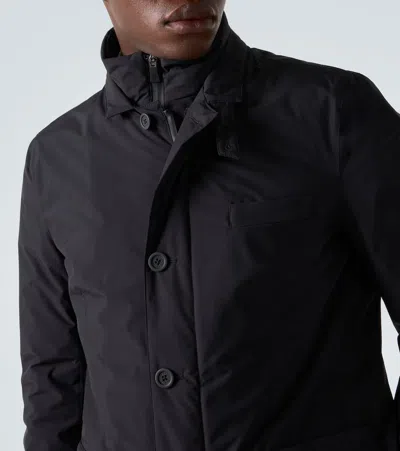 Herno Blazer With Bib In 2-layer Windstopper In Black