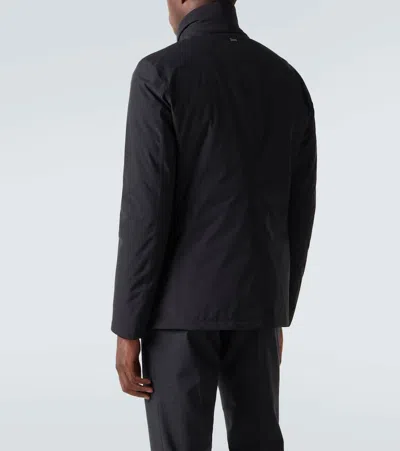 Herno Blazer With Bib In 2-layer Windstopper In Black