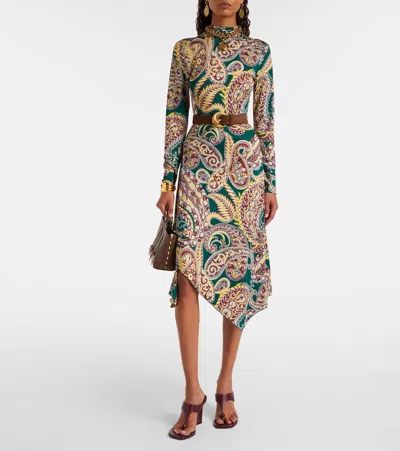 Etro Paisley Print Dress In Multi