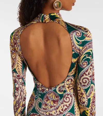 Etro Paisley Print Dress In Multi