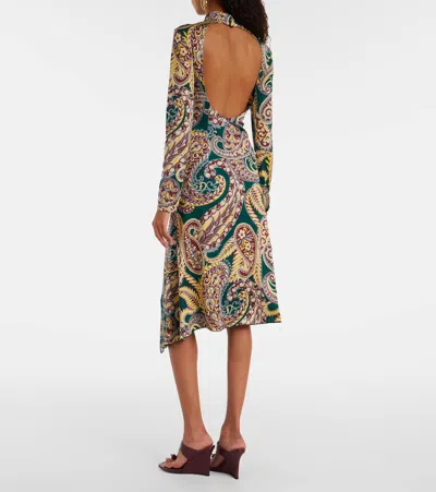 Etro Paisley Print Dress In Multi