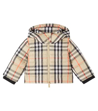 BURBERRY CHECK羽绒夹克