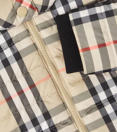 BURBERRY CHECK羽绒夹克