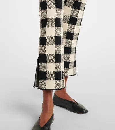 Posse Pippa High Waist Pants In Heritage Plaid In Black