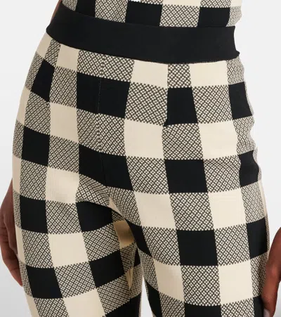 Posse Pippa High Waist Pants In Heritage Plaid In Black